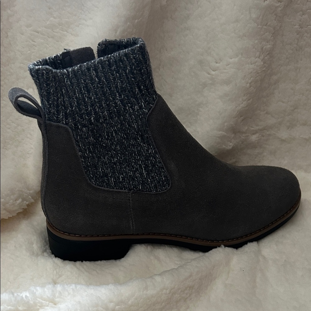 Elegant Charcoal Ankle Booties